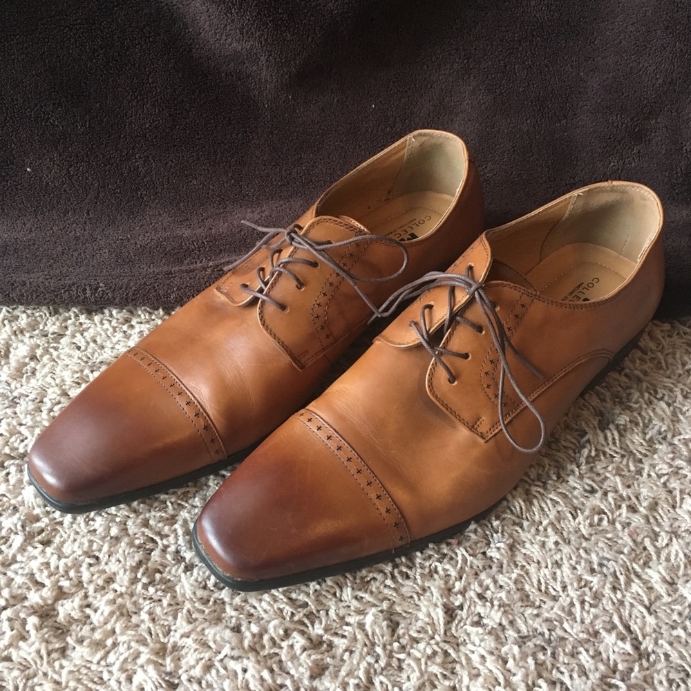 Slick Brown Dress Shoes by Michael Strahan